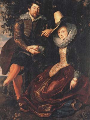 Peter Paul Rubens Selbstbildnis mit Isabella Brant in der Geibblattlaube (mk05)